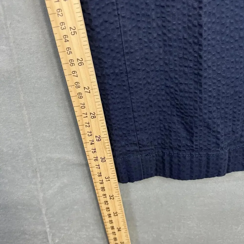 Brooks Brothers Clark Pants Mens 35x32 Navy Genuine Seersucker Chino Trousers